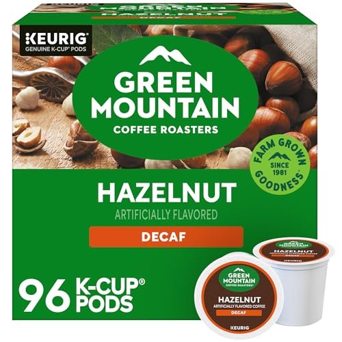Green Mountain Hazelnut Decaf K Cups: Premium Decaffeinated Coffee Experience